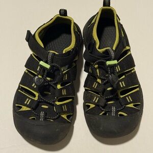 Keen Black and Yellow Kids Sandals